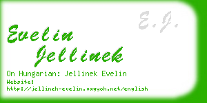 evelin jellinek business card